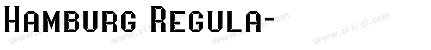Hamburg Regula字体转换